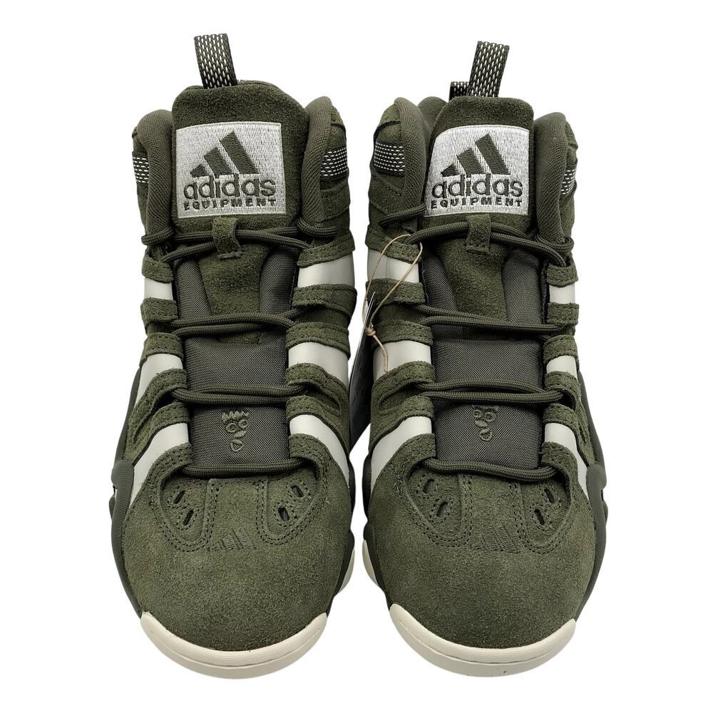 NEW Adidas Crazy 8 Olive Strata Basketball Shoes M 10.5US / W 11.5US Suede NIB - Picture 2 of 14